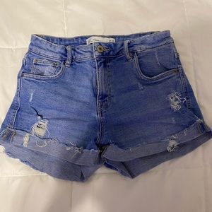 Denim shorts